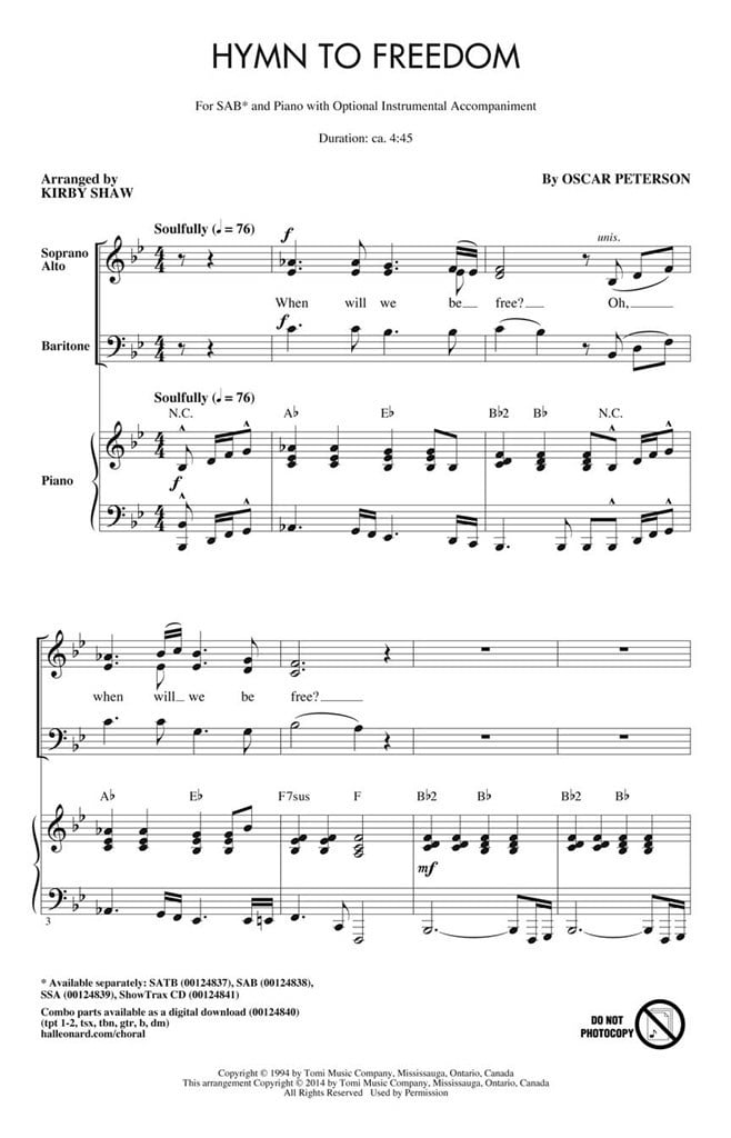 Hymn to Freedom